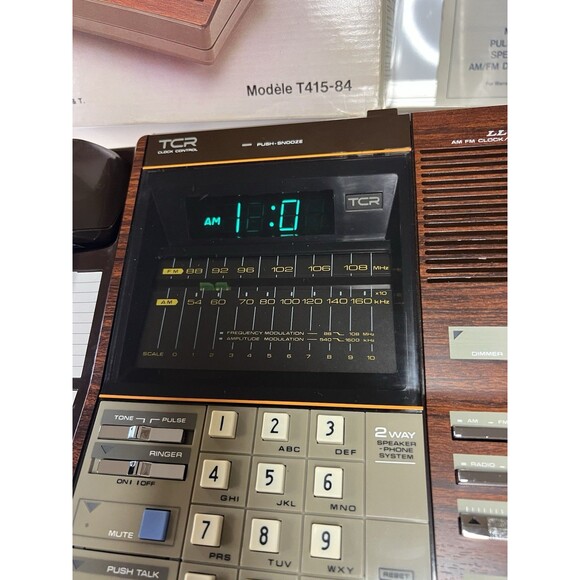 Lloyd's AM/FM Clock Telephone radio TCR Model: T415-84 Series 288A In Box Manual - Picture 6 of 10
